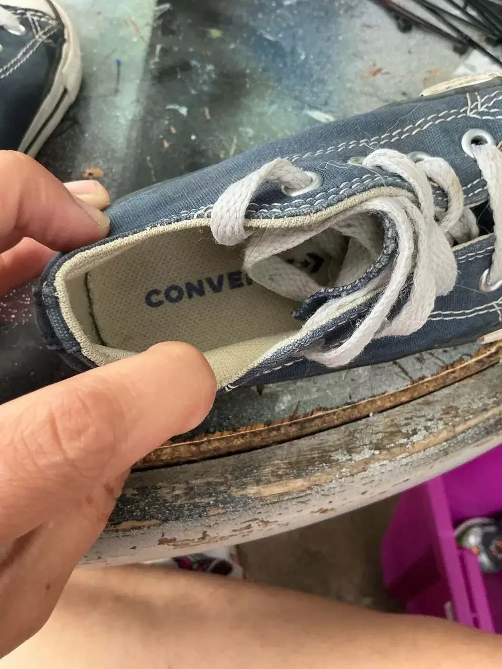 Converse Chuck Taylor All Star Low Top Navy Canvas Toddler Shoes Size 7